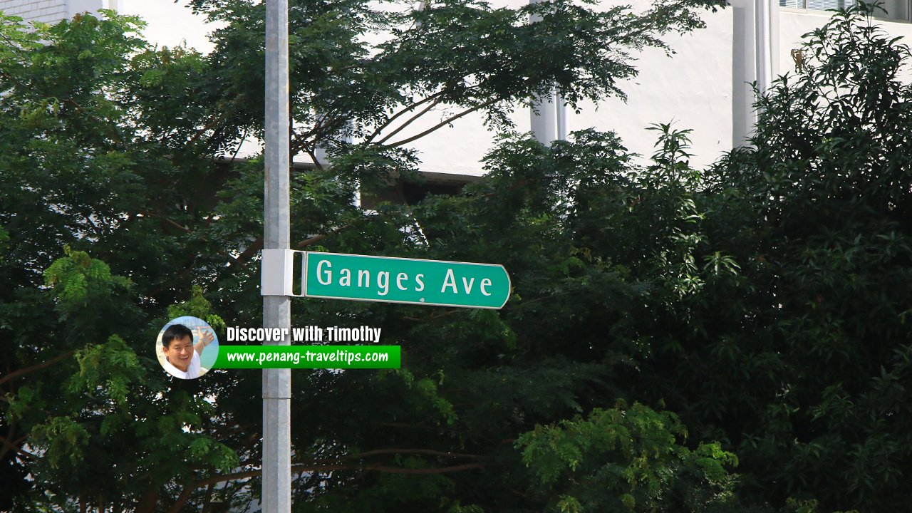 Ganges Avenue roadsign