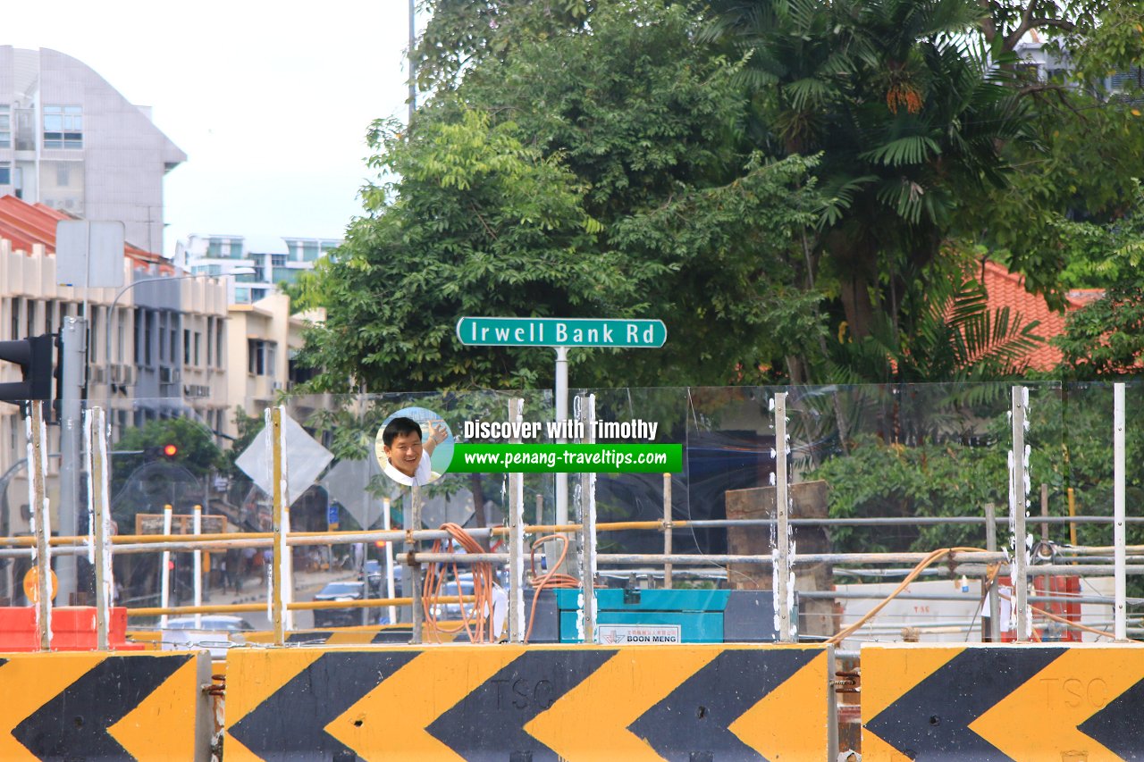 Irwell Bank Road roadsign