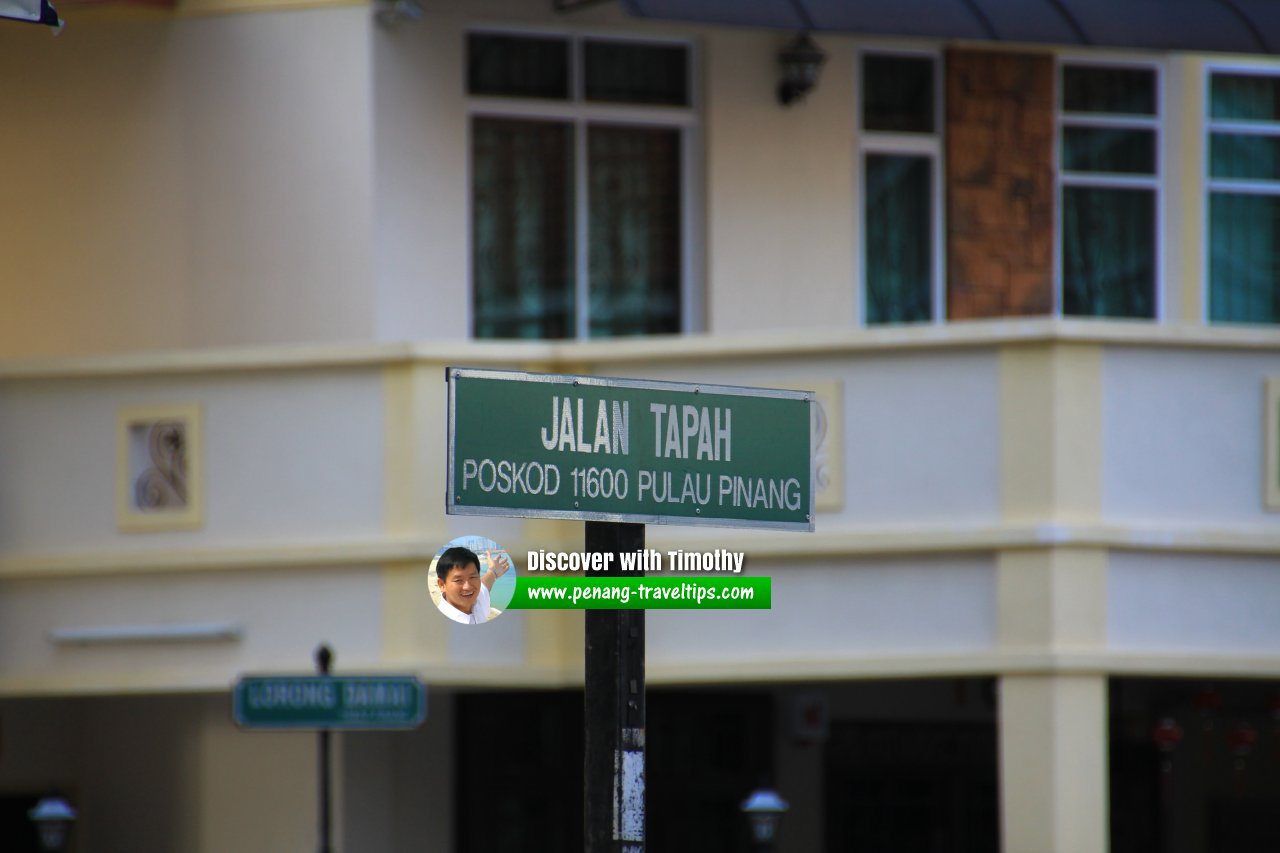 Jalan Tapah roadsign