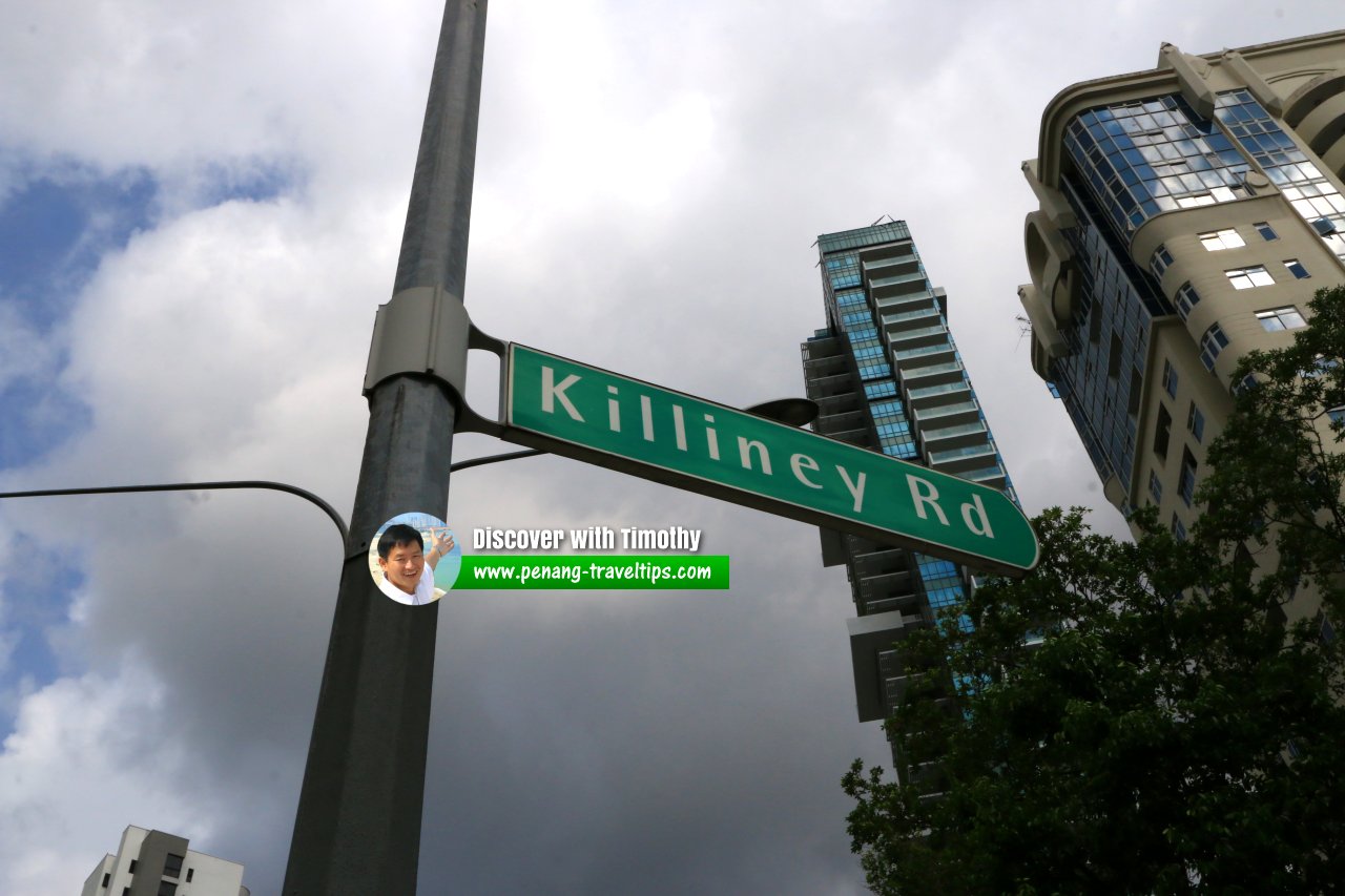 Killiney Road roadsign
