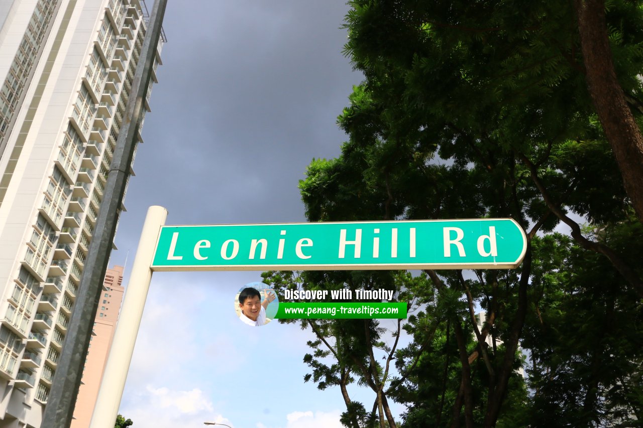 Leonie Hill Road roadsign