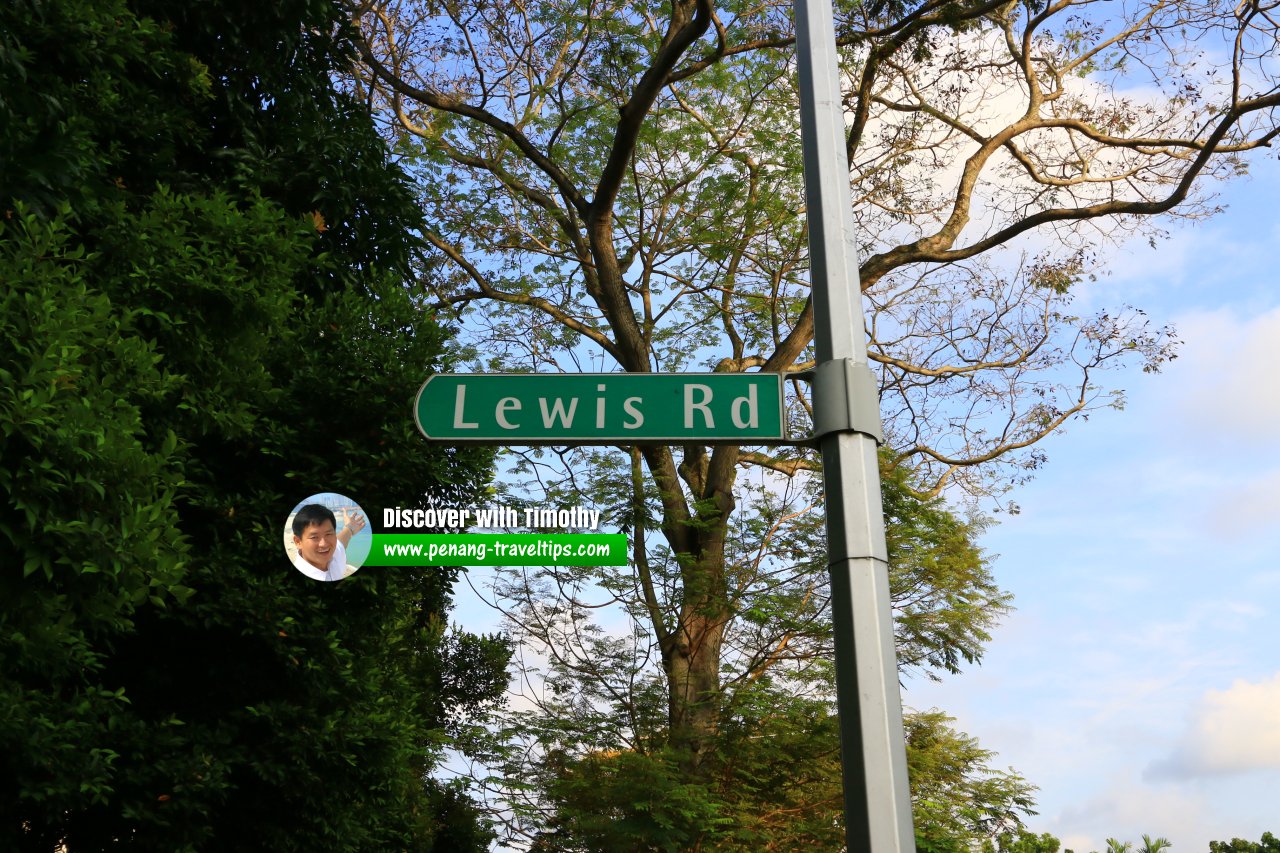Lewis Road roadsign