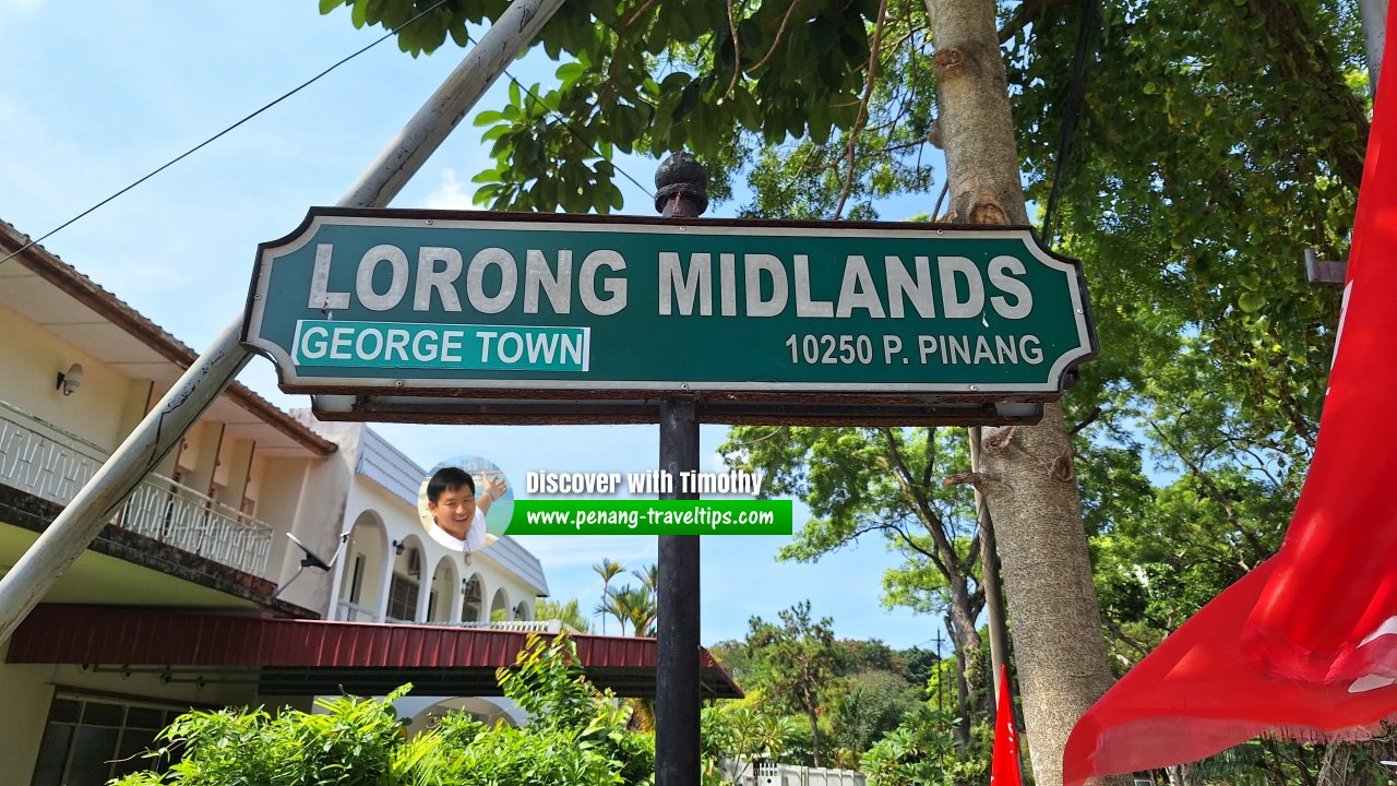 Lorong Midlands roadsign