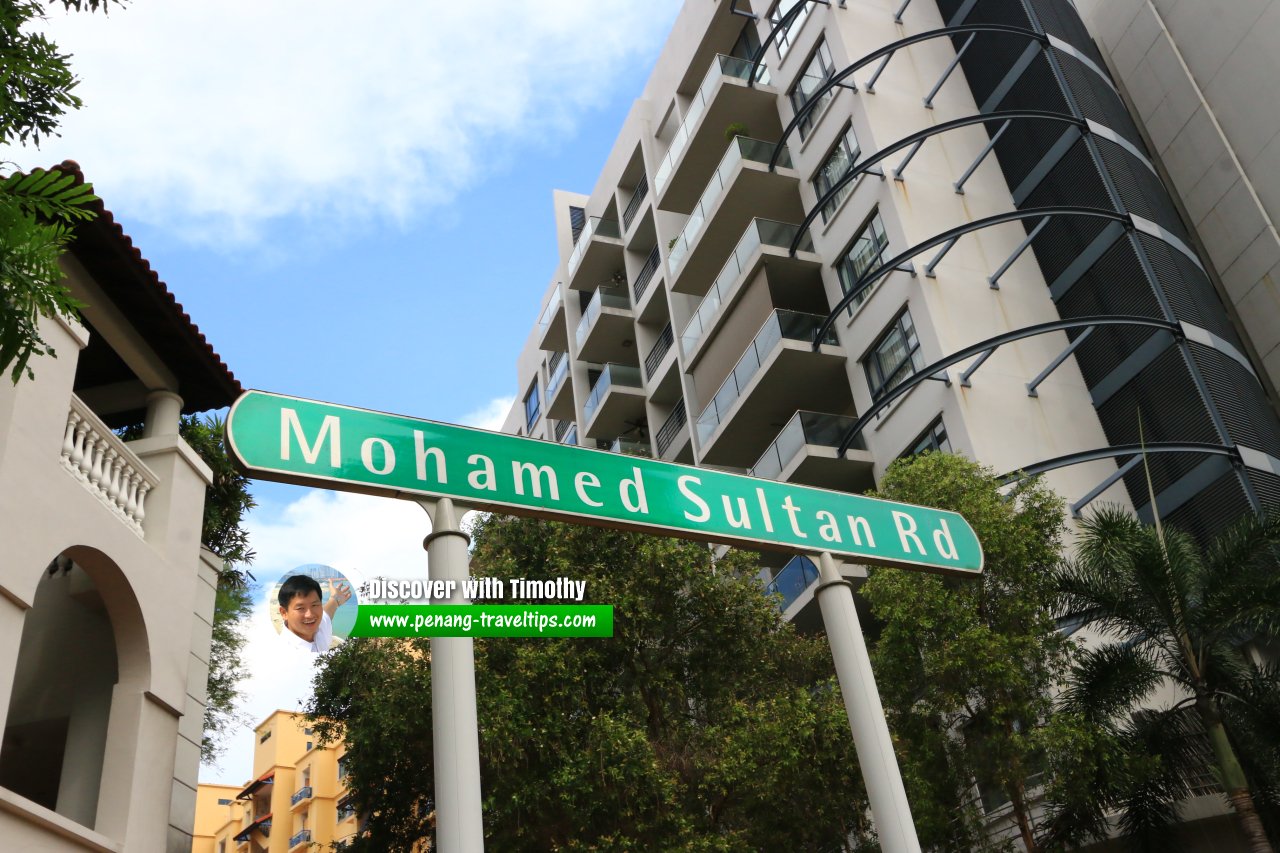 Mohamed Sultan Road roadsign
