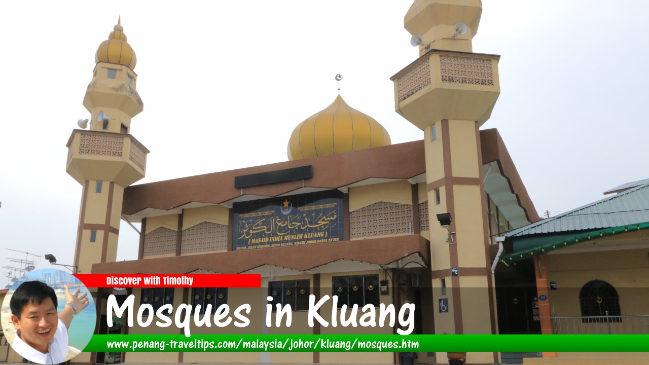 Mosques in Kluang