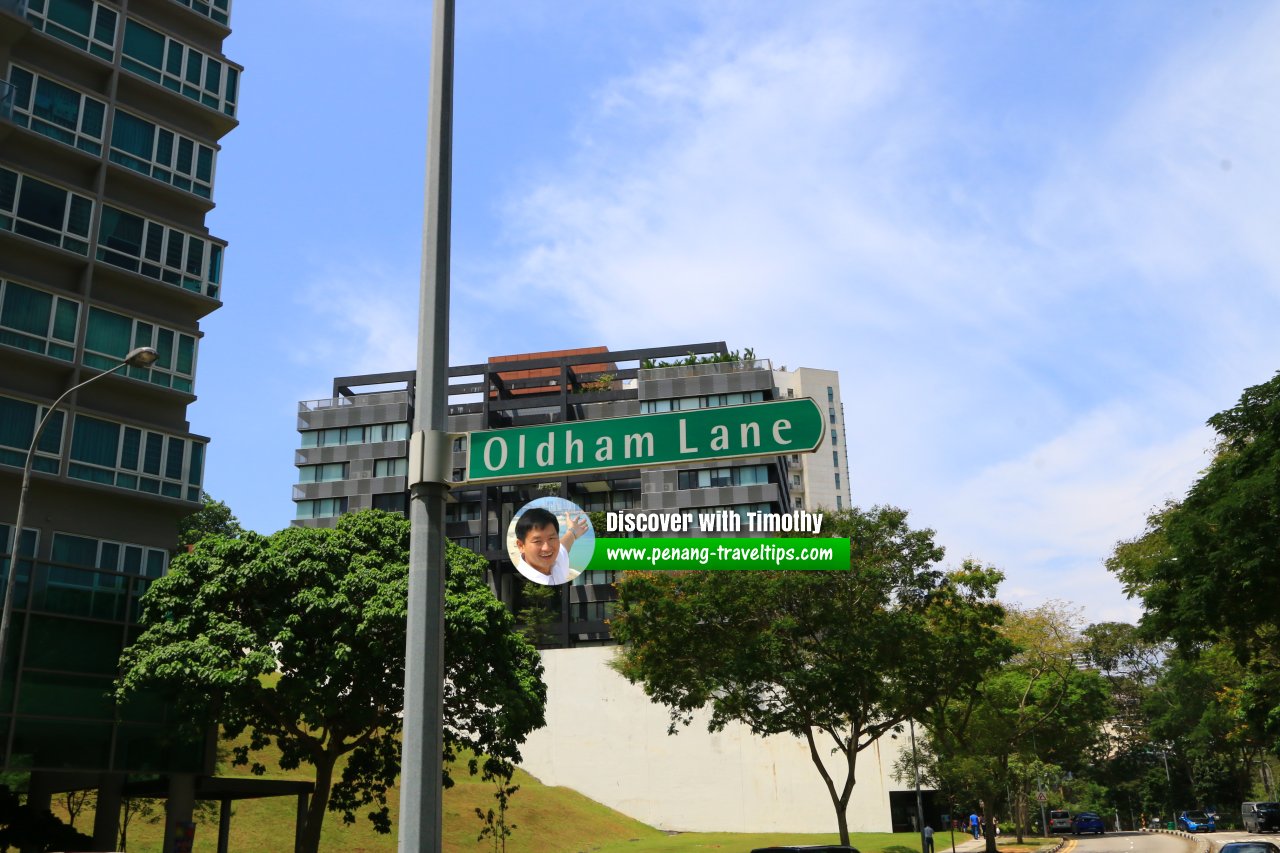 Oldham Lane roadsign