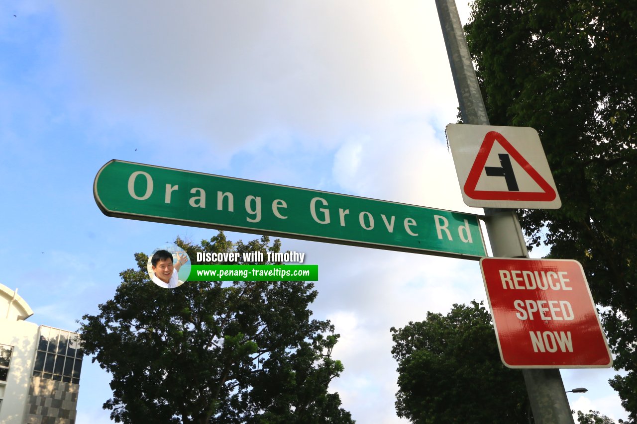 Orange Grove Road roadsign
