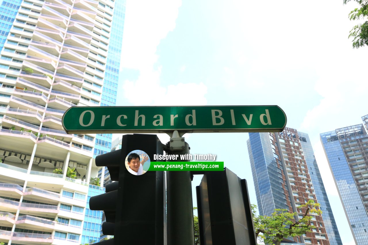 Orchard Boulevard roadsign