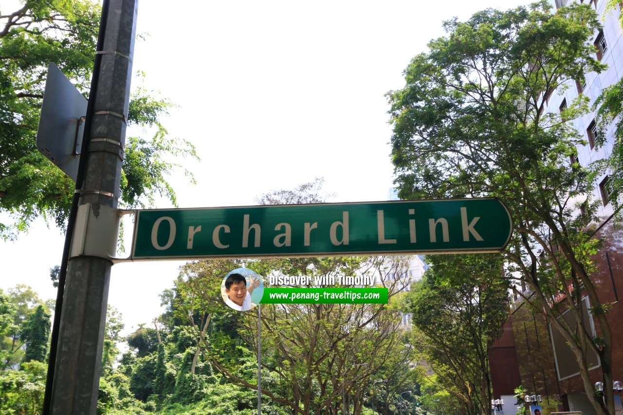 Orchard Link roadsign, Singapore