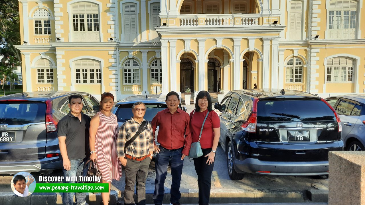 Peter Chiew, Ewe Cheng and Freddy Tye, with my wife and me