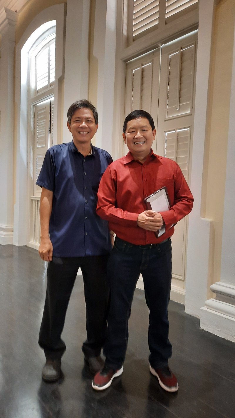 With current president of Penang Tourist Guide Association, Clement Liang