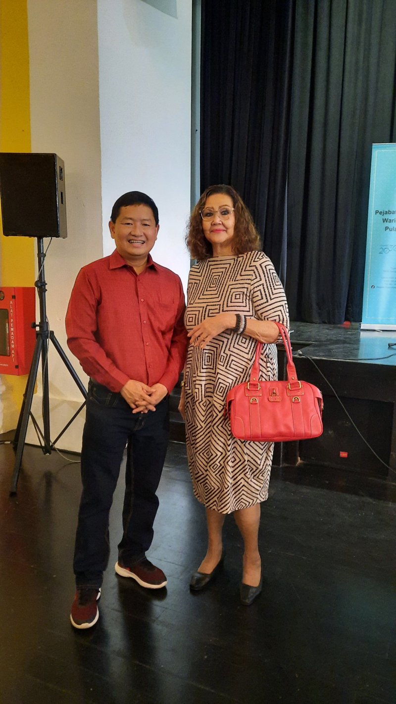 With Penang Hokkien voice contributor to my videos, Christine La Brooy
