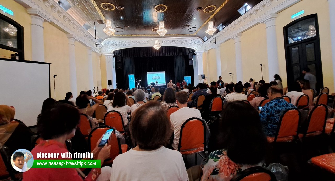 The Town Hall was packed for the event