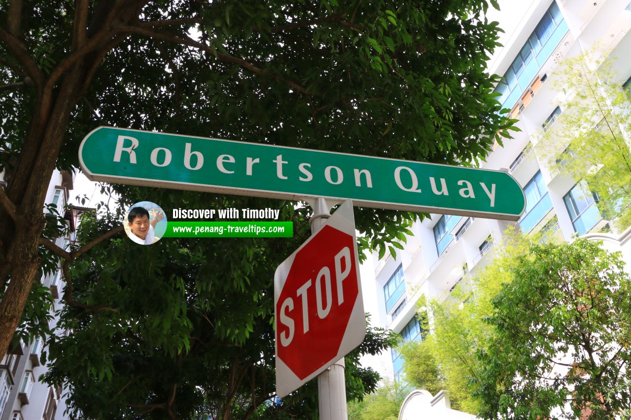 Robertson Quay roadsign