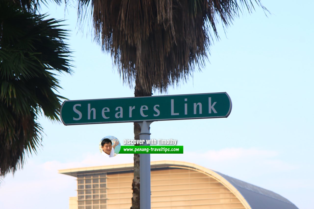 Sheares Link roadsign
