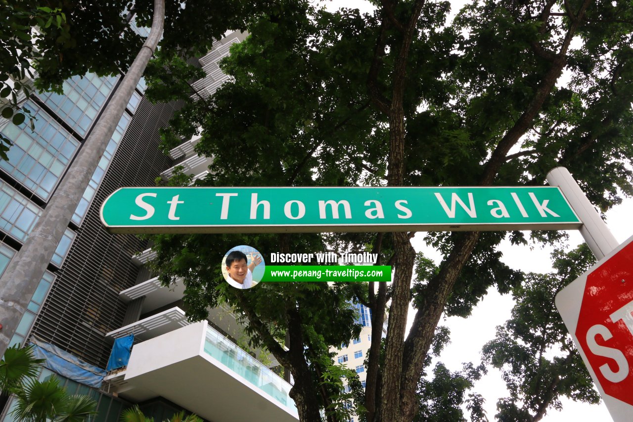 St Thomas Walk roadsign