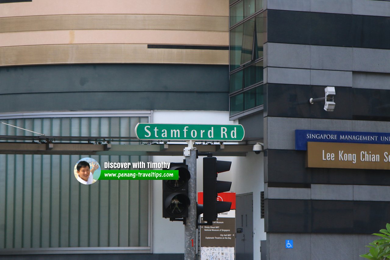 Stamford Road roadsign