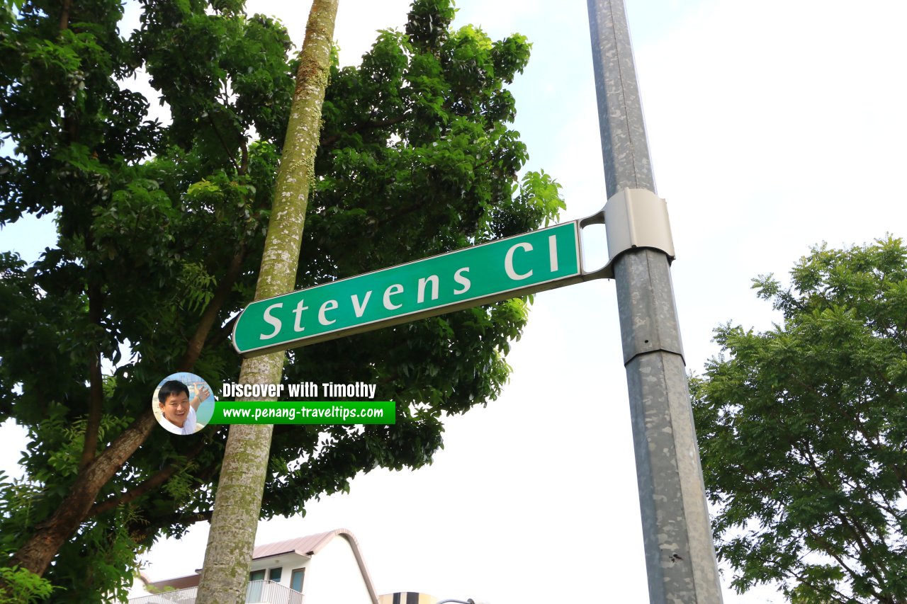 Stevens Close roadsign