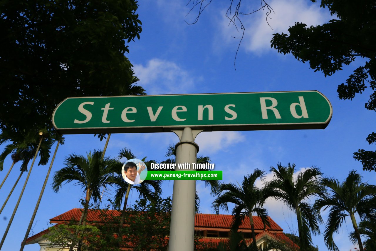 Stevens Road roadsign, Singapore