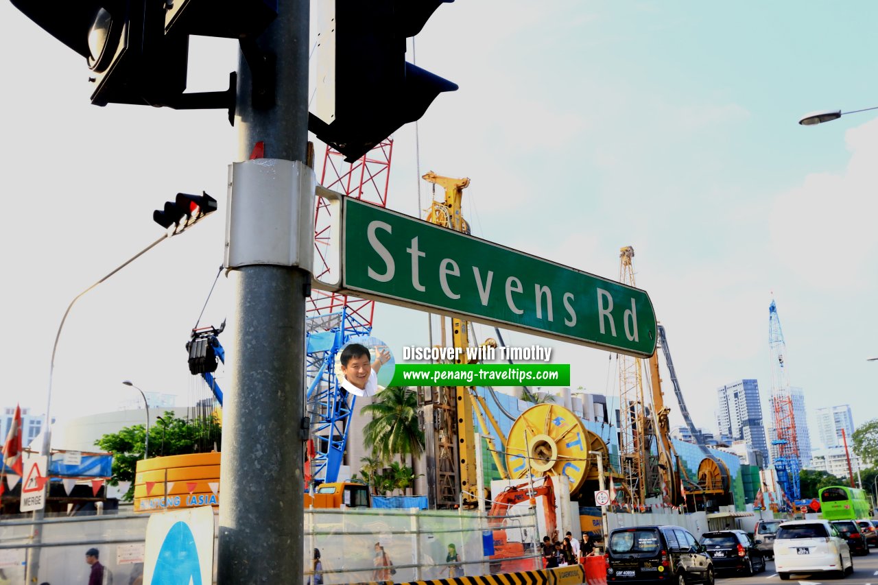 Stevens Road roadsign, Singapore