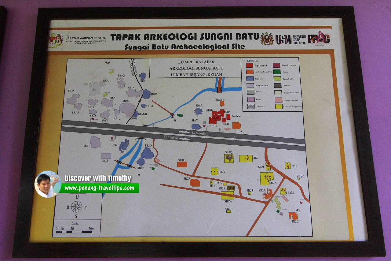 Overall plan of the Sungai Batu Archaeological Site