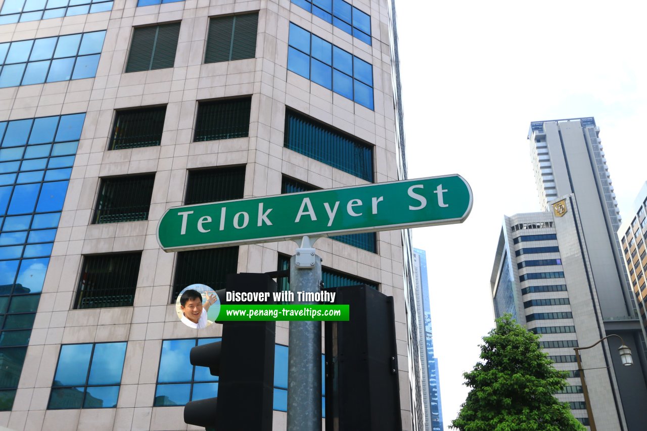 Telok Ayer Street roadsign
