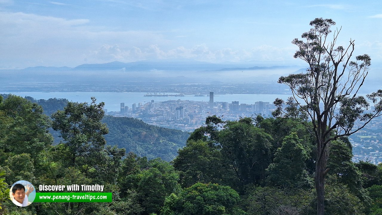 From from Buddha Light Vihara on Penang Hill