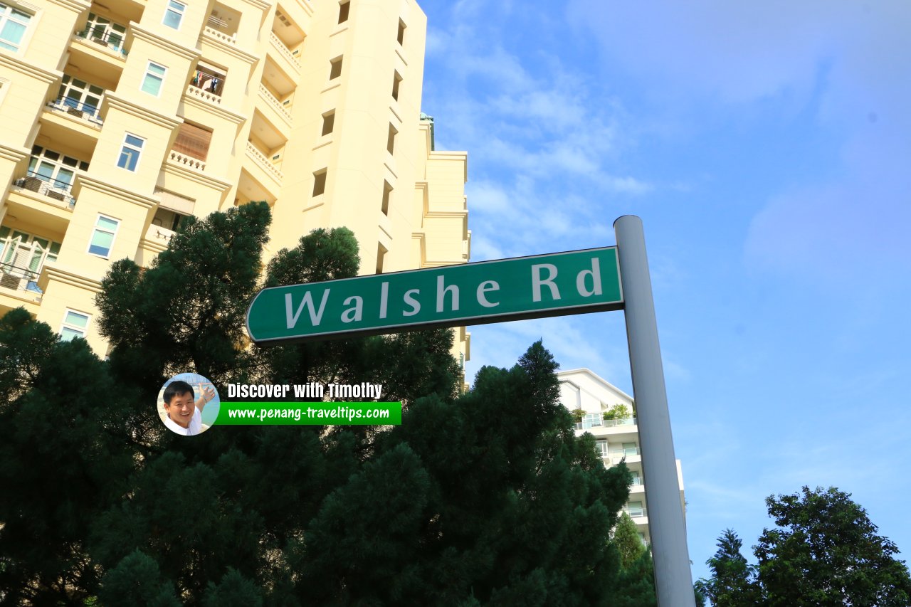 Walshe Road roadsign