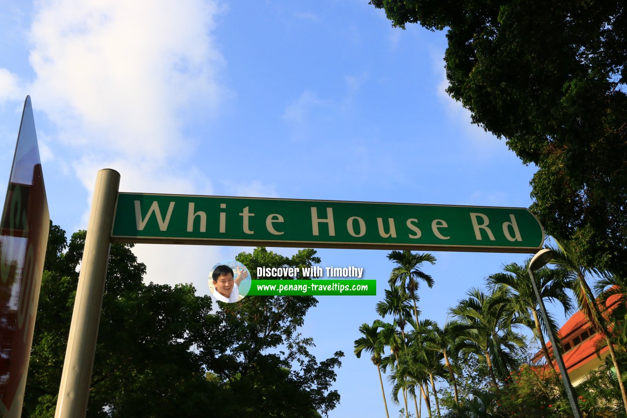 White House Road roadsign