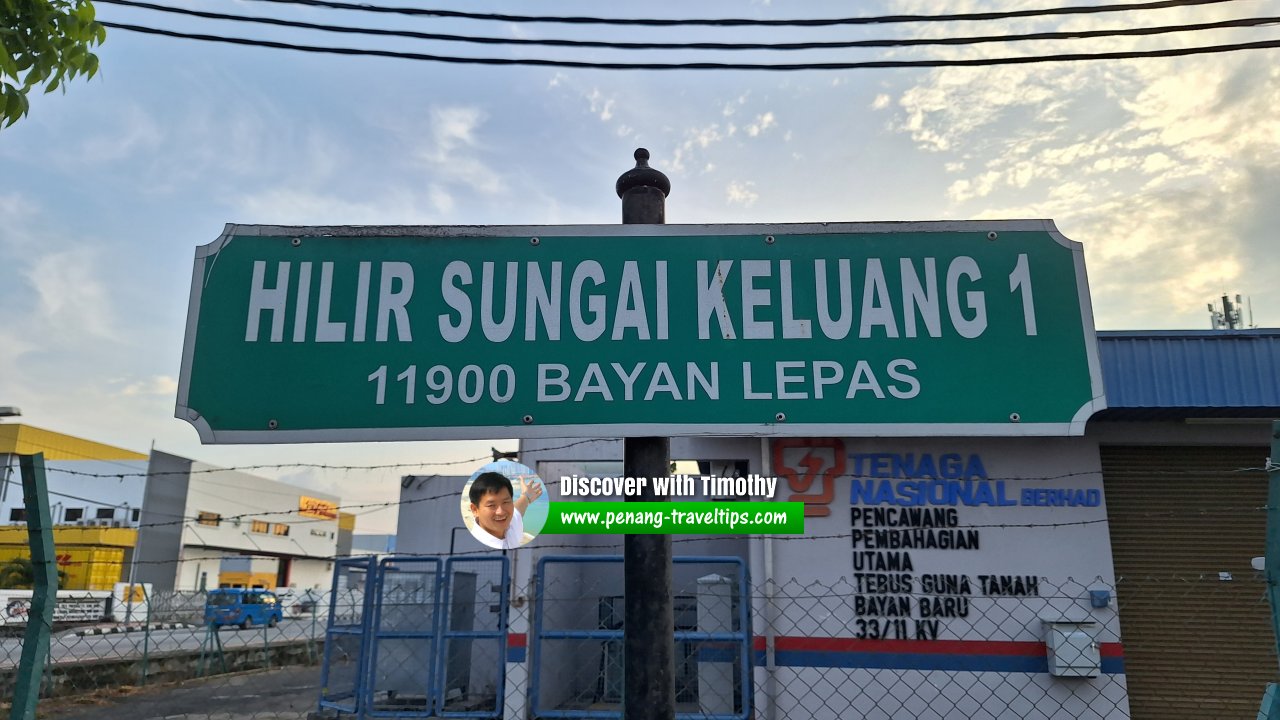 Hilir Sungai Keluang 1 roadsign