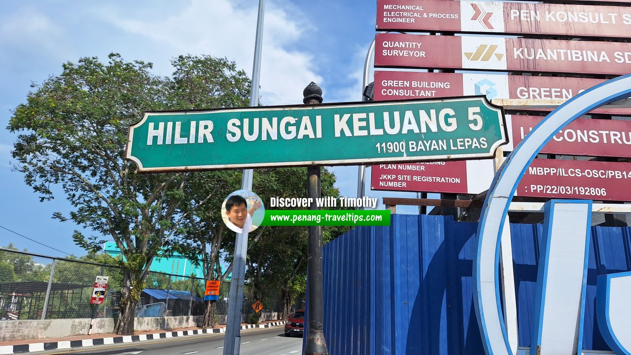 Hilir Sungai Keluang 5 roadsign