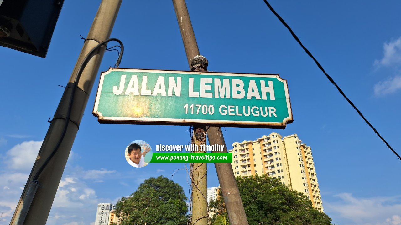 Jalan Lembah roadsign