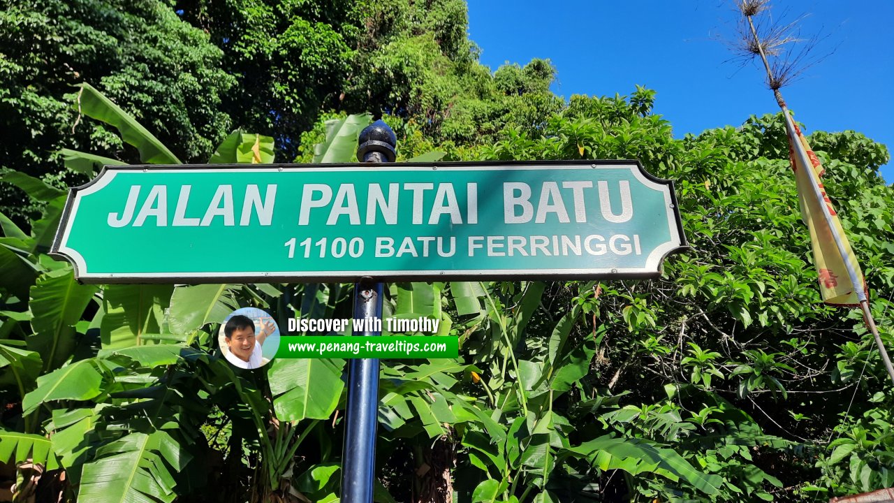 Jalan Pantai Batu roadsign