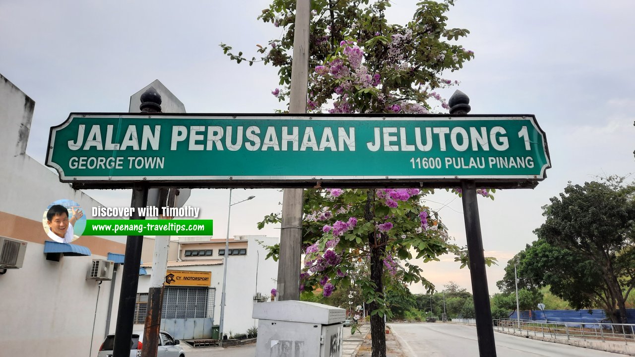 Jalan Perusahaan Jelutong 1 roadsign