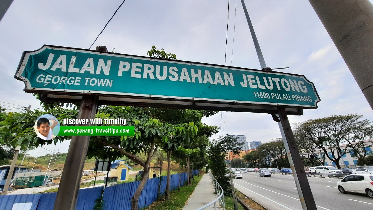 Jalan Perusahaan Jelutong roadsign