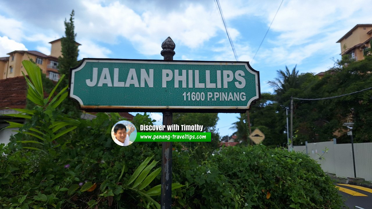 Jalan Phillips roadsign