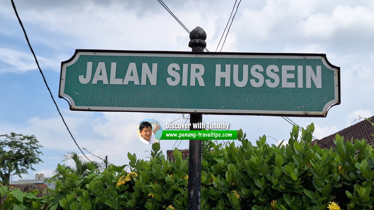Jalan Sir Hussein roadsign