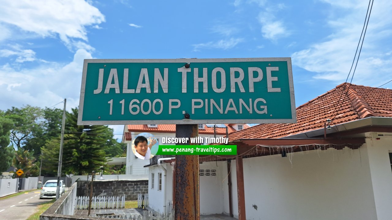 Jalan Thorpe roadsign