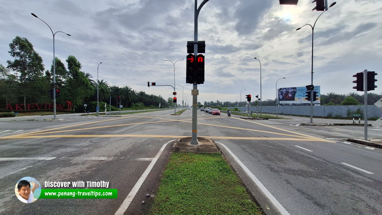 Jalan Tun Hamdan Sheikh Tahir, Kepala Batas