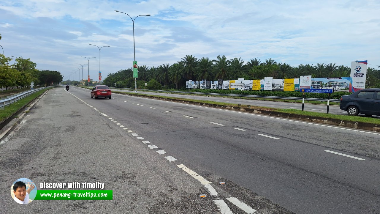 Jalan Tun Hamdan Sheikh Tahir, Kepala Batas