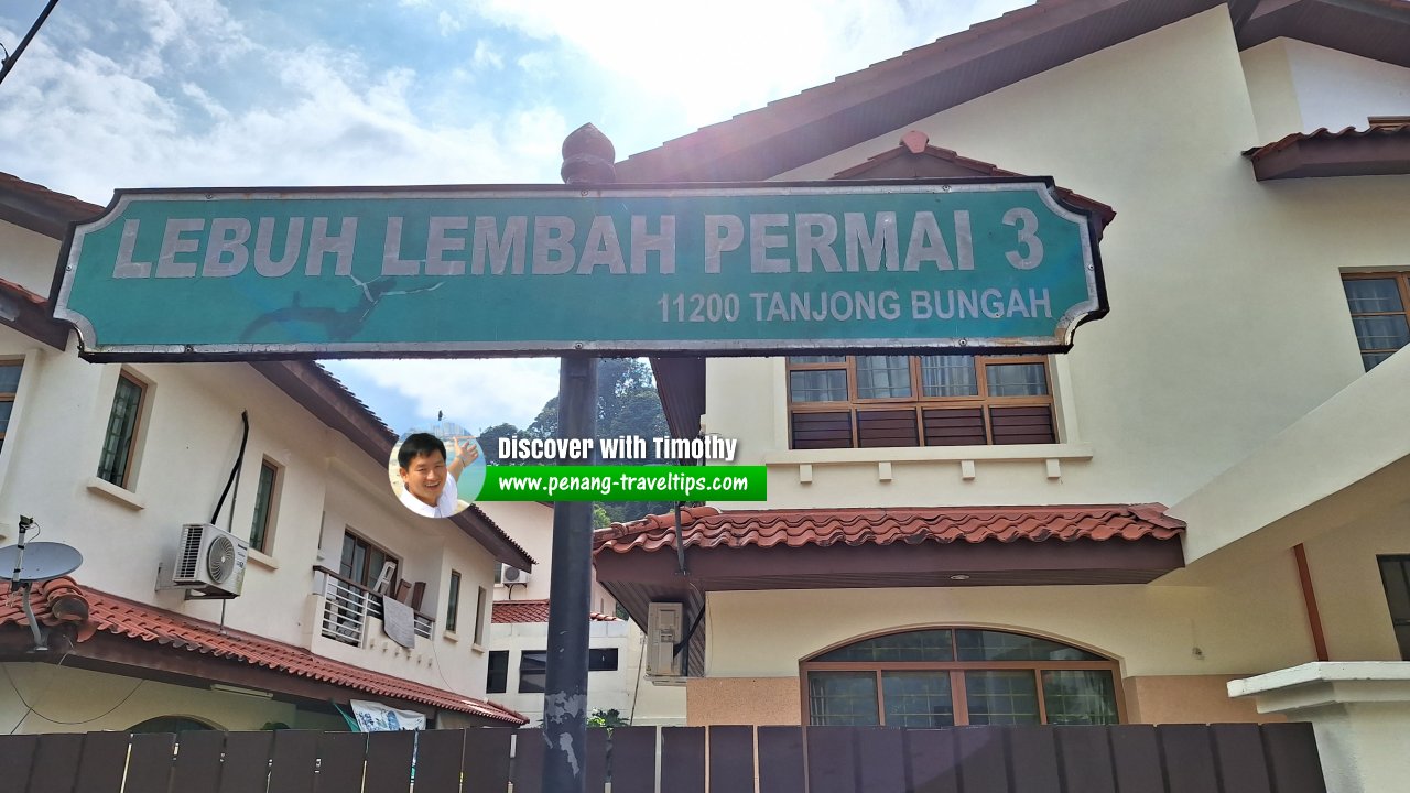 Lebuh Lembah Permai 3 roadsign