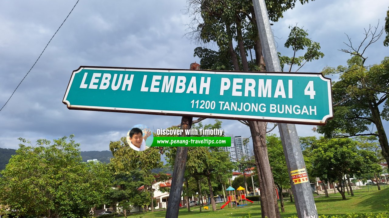 Lebuh Lembah Permai 4 roadsign