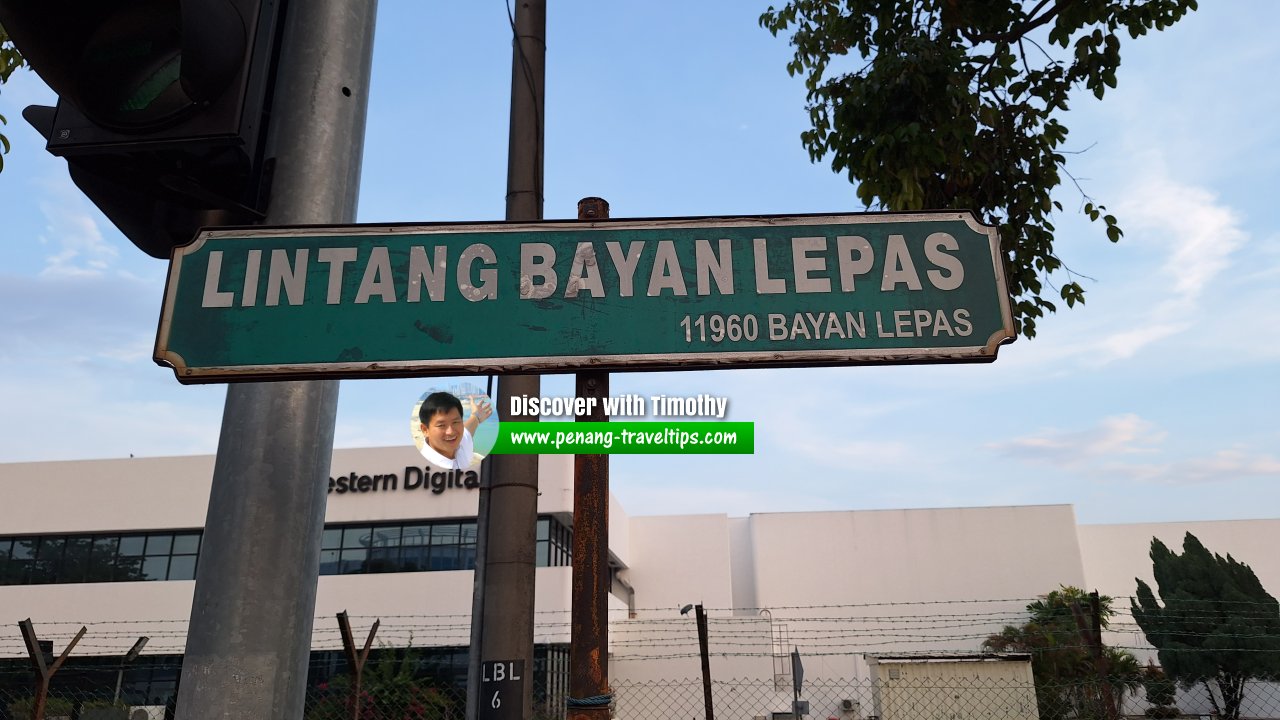 Lintang Bayan Lepas roadsign