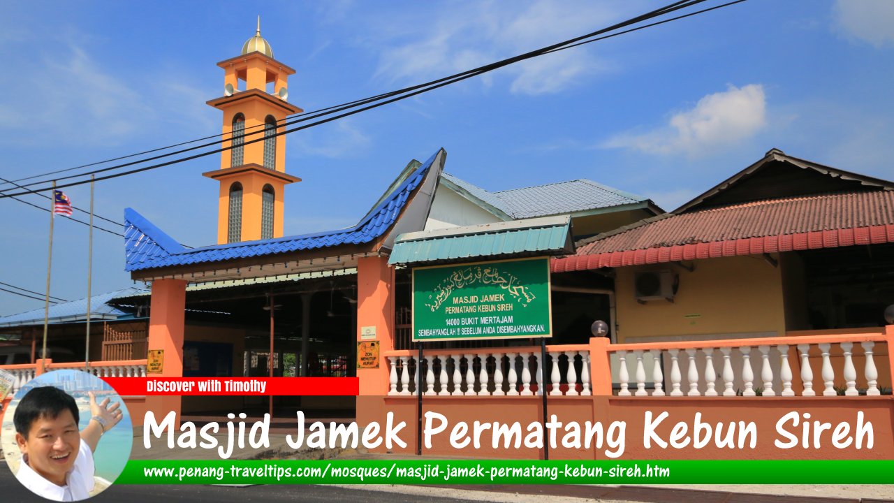 Masjid Jamek Permatang Kebun Sireh, Bukit Mertajam