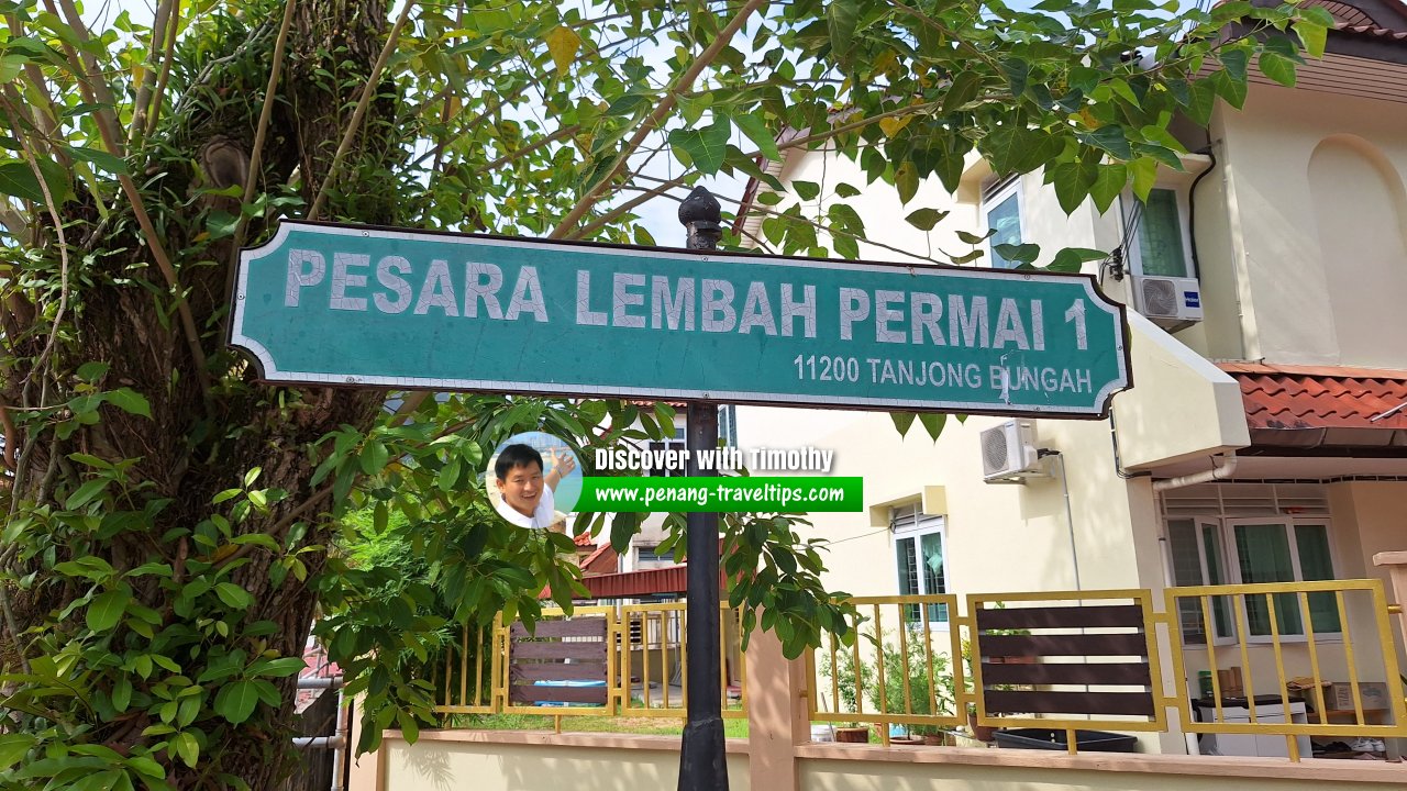 Pesara Lembah Permai 1 roadsign