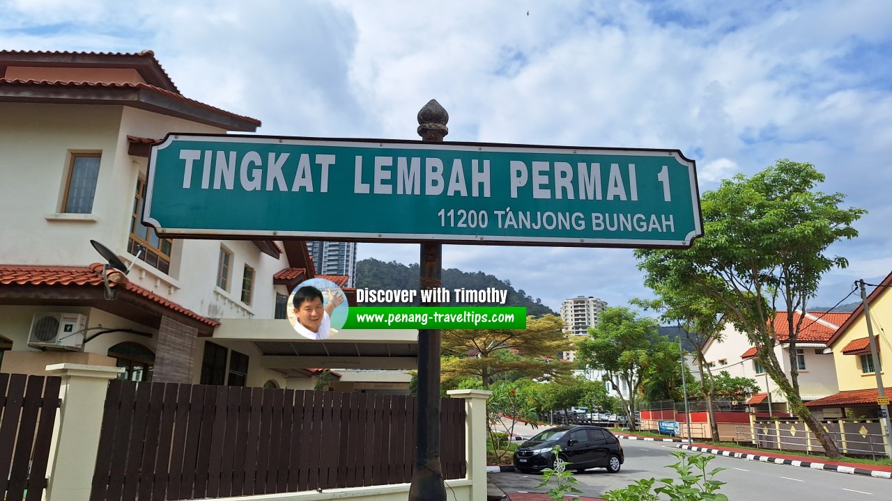 Tingkat Lembah Permai 1 roadsign