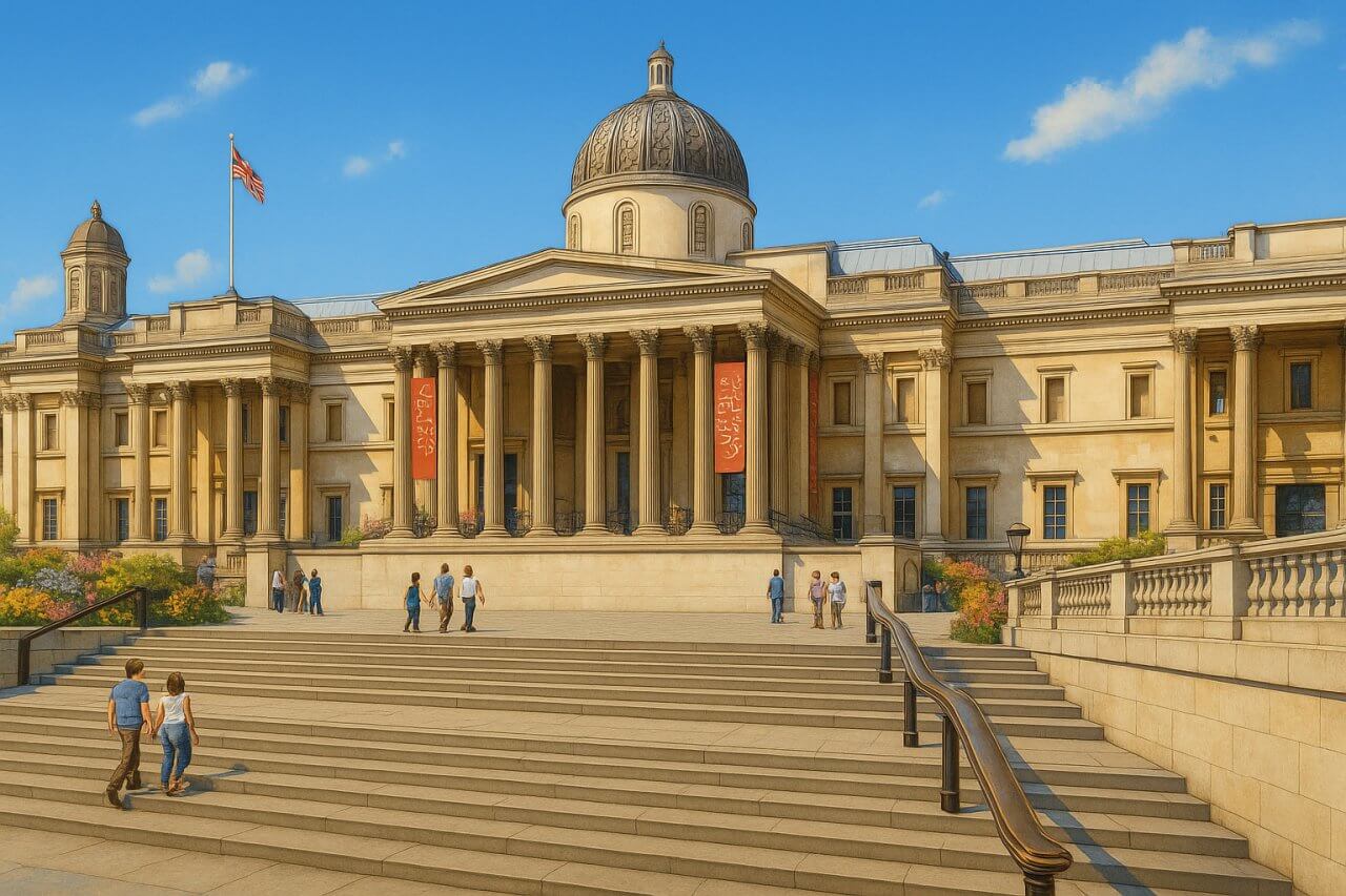 Painting of the National Gallery, London