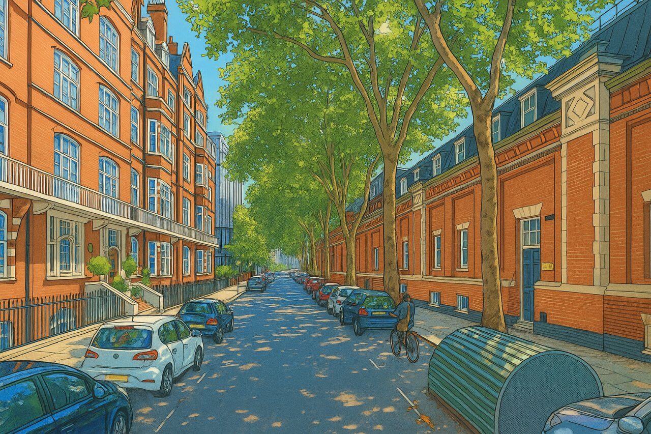 Painting of Bedford Avenue