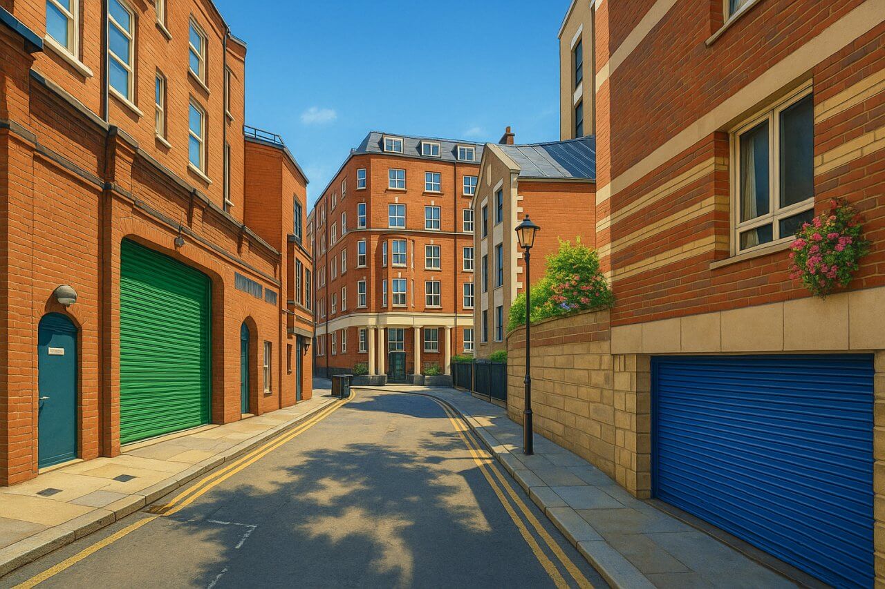 Painting of Bedford Court, London
