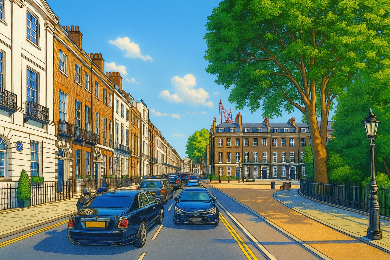 Painting of Bedford Square